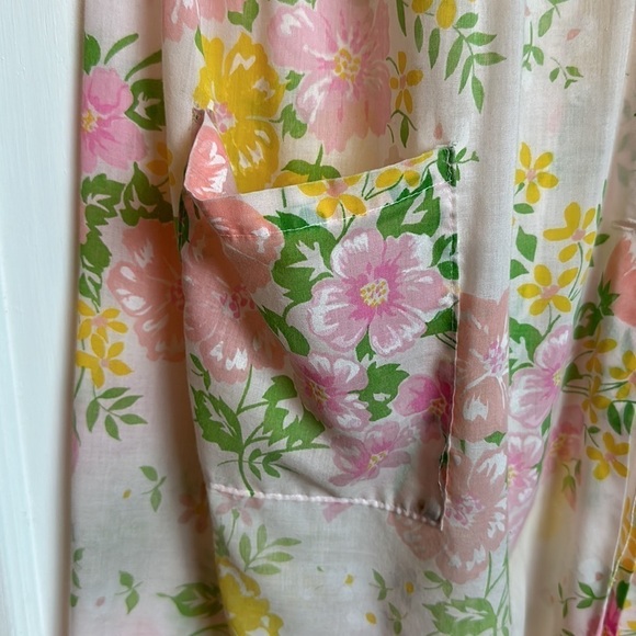 Vintage sheer house coat dress home made - Picture 2 of 10